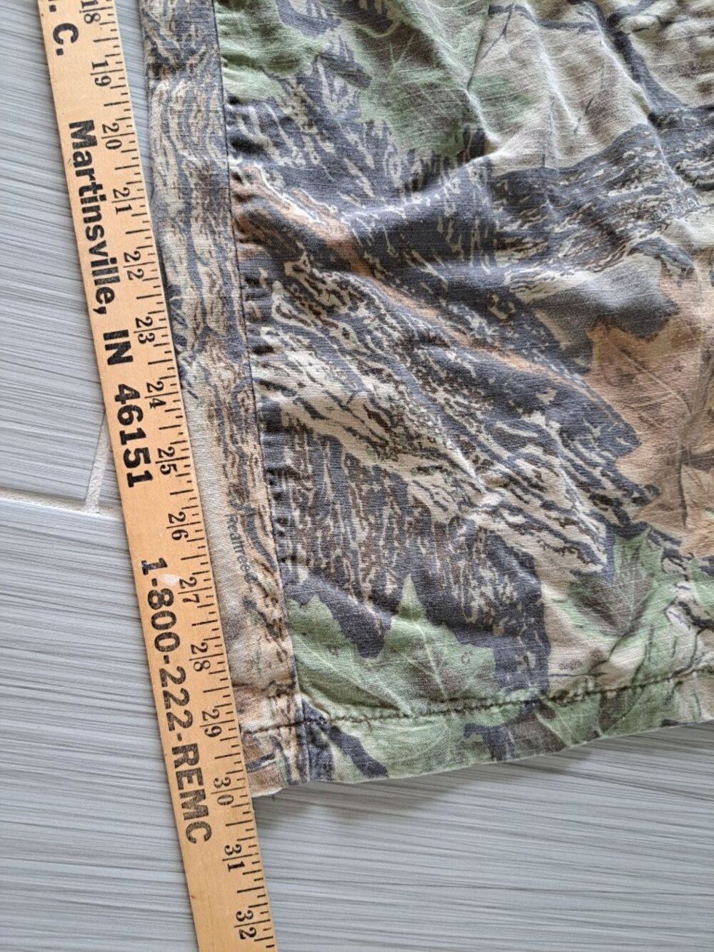 Vintage Woolrich Camo Cargo Pants Adjustable Waist Pockets Mens 36" Leaf Tree - Picture 13 of 13